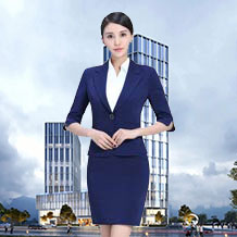 時(shí)尚靚麗寶藍(lán)色西服職業(yè)裝FX26